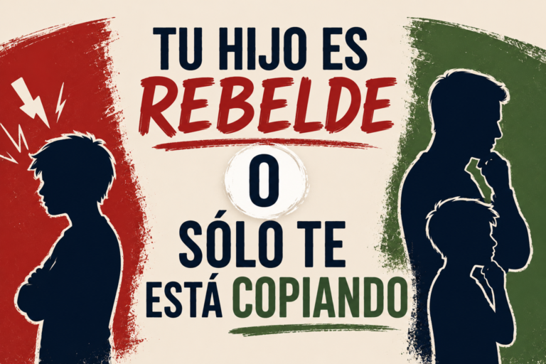 TU HIJO ES REBELDE O SÓLO TE ESTÁ COPIANDO